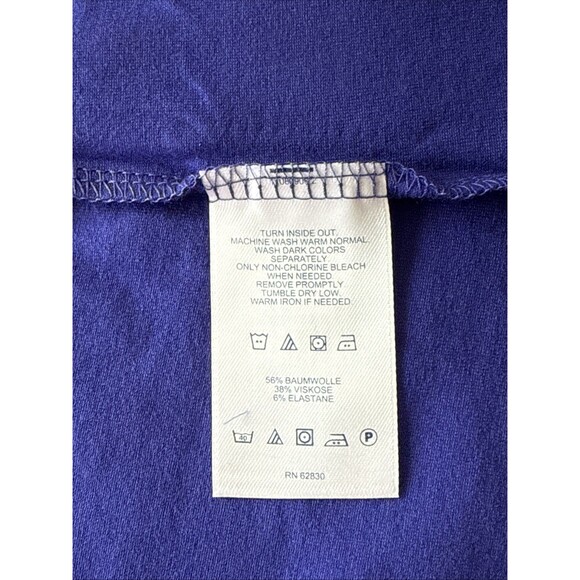 NWT Lands End Womens Fitted Purple T-Shirt Size Medium   Soft Cotton Blend NEW - Picture 4 of 10